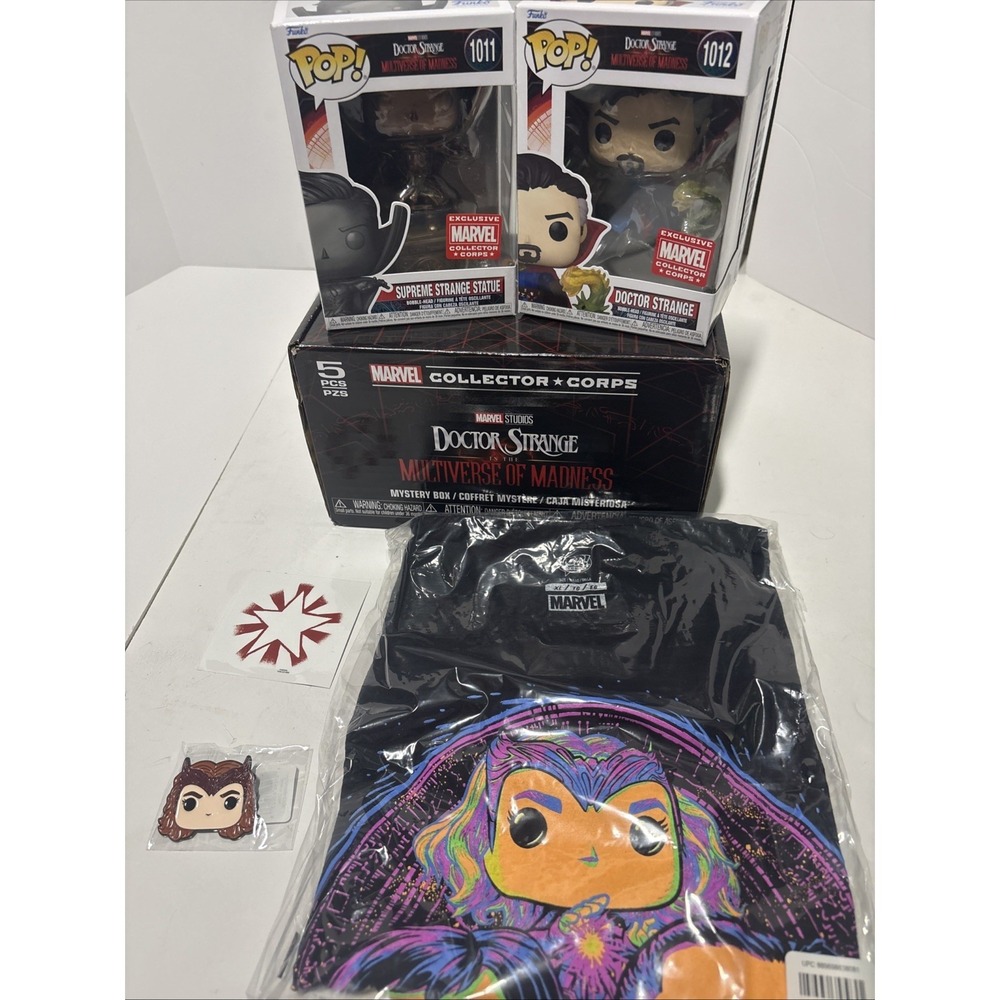 Funko Pop Marvel Collector Corps Doctor Strange Multiverse Madness Box XL 5/5pcs